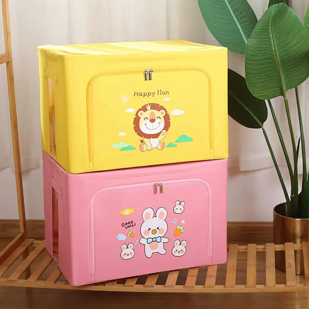 1pc Cartoon Animal Design Clothes Storage Collapsible Box