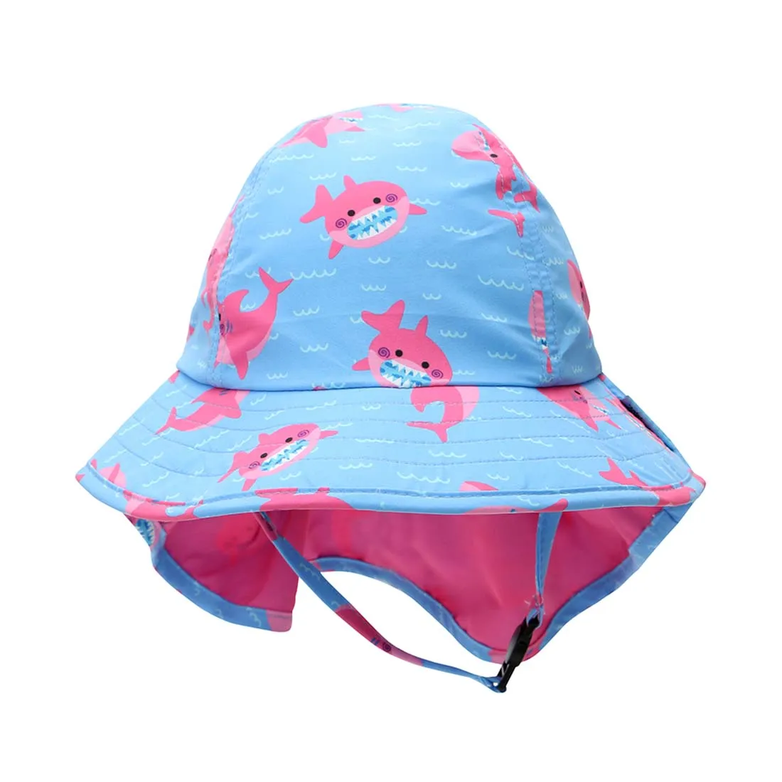 Baby/Toddler Cape Sunhat - Sophie the Shark