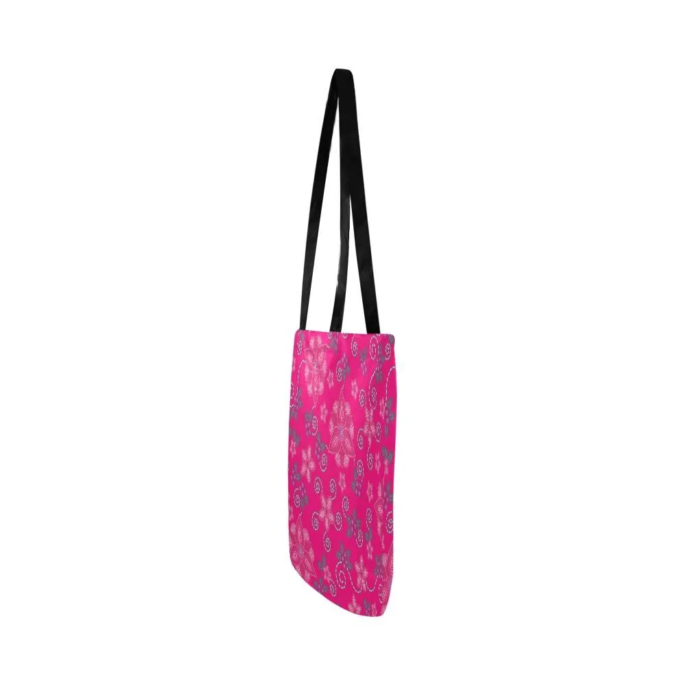 Berry Picking Pink Reusable Shopping Bag (Two sides)