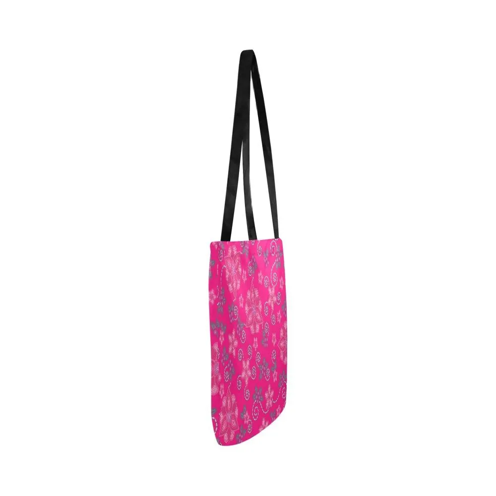 Berry Picking Pink Reusable Shopping Bag (Two sides)