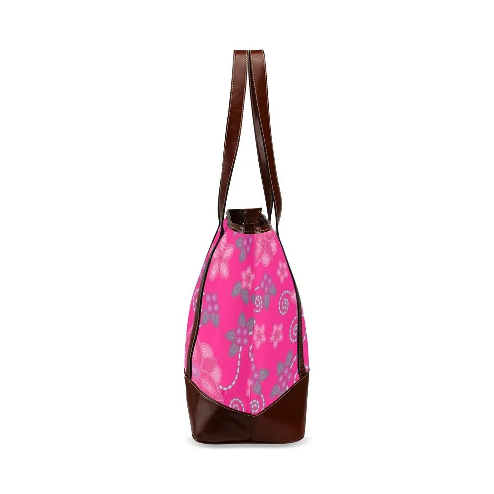 Berry Picking Pink Tote Handbag