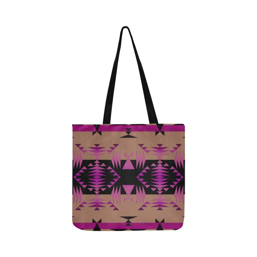 Between the Mountains Berry Reusable Shopping Bag (Two sides)