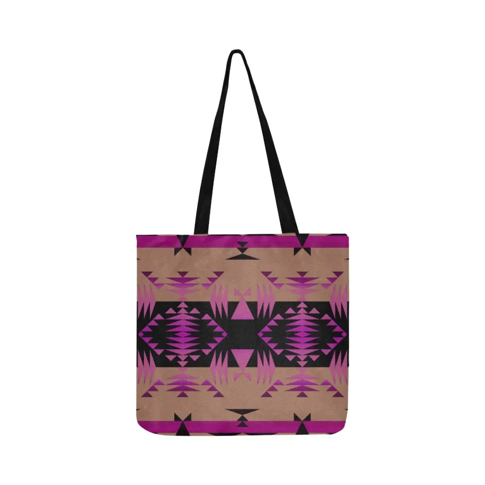 Between the Mountains Berry Reusable Shopping Bag (Two sides)