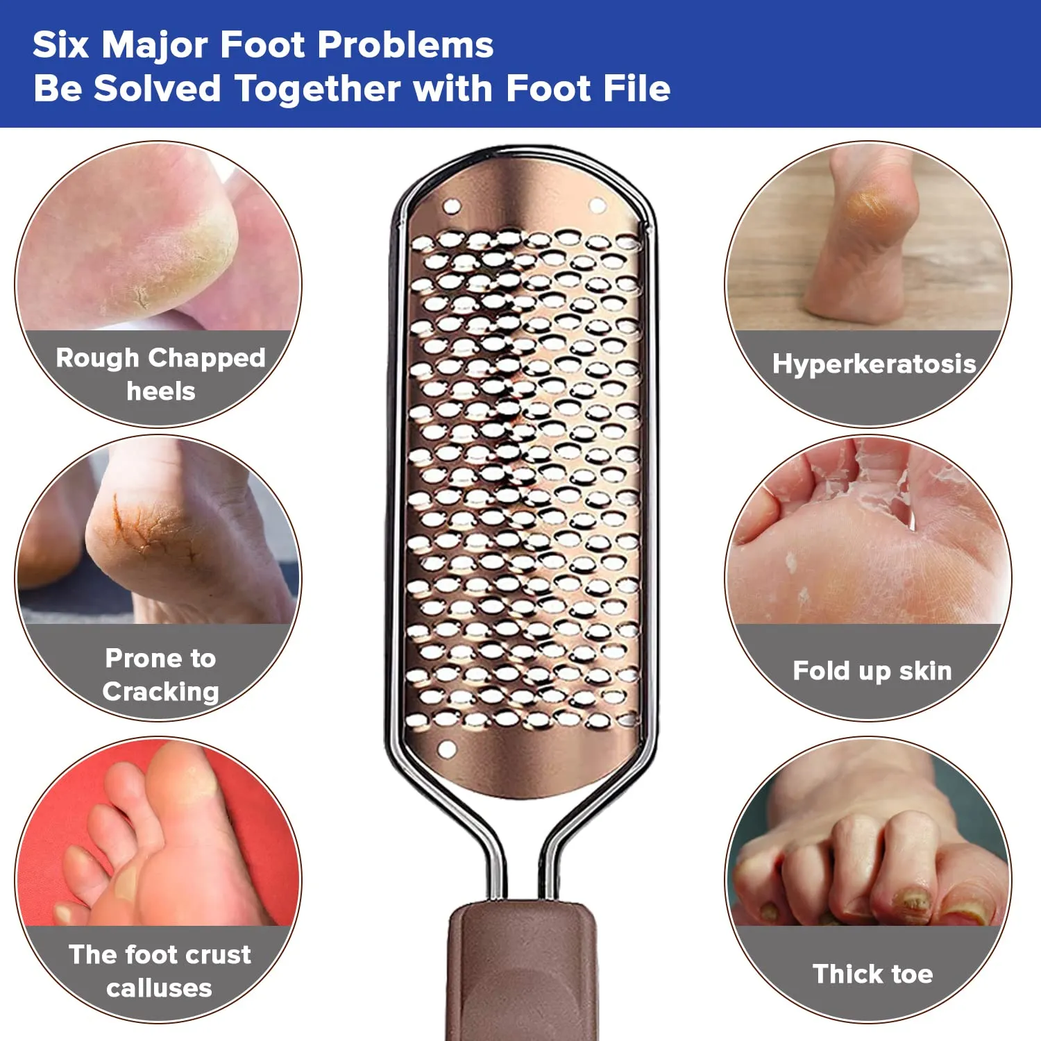 Dr Foot Foot File Callus Remover - Professional pedicure Kit for Women | Foot Care for Dead Skin, Calluses, Cracked Heels & Hard Skin | Wet & Dry Feet | Reusable/Waterproof | Unisex | Free Brush