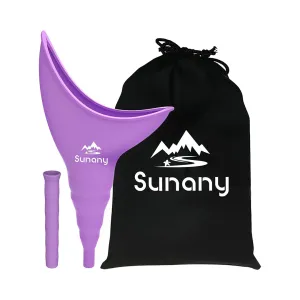 Female Urination Device,Reusable Silicone Female Urinal Foolproof Women Pee Funnel Allows Women to Pee Standing Up,Women's Urinal with Drawstring Bags is The Perfect Companion for Travel and Outdoor