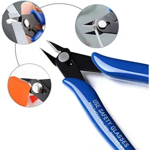 Flush Side Cutter Precision Shear Wire Snips Pliers Tool Diagonal Mini Cutters