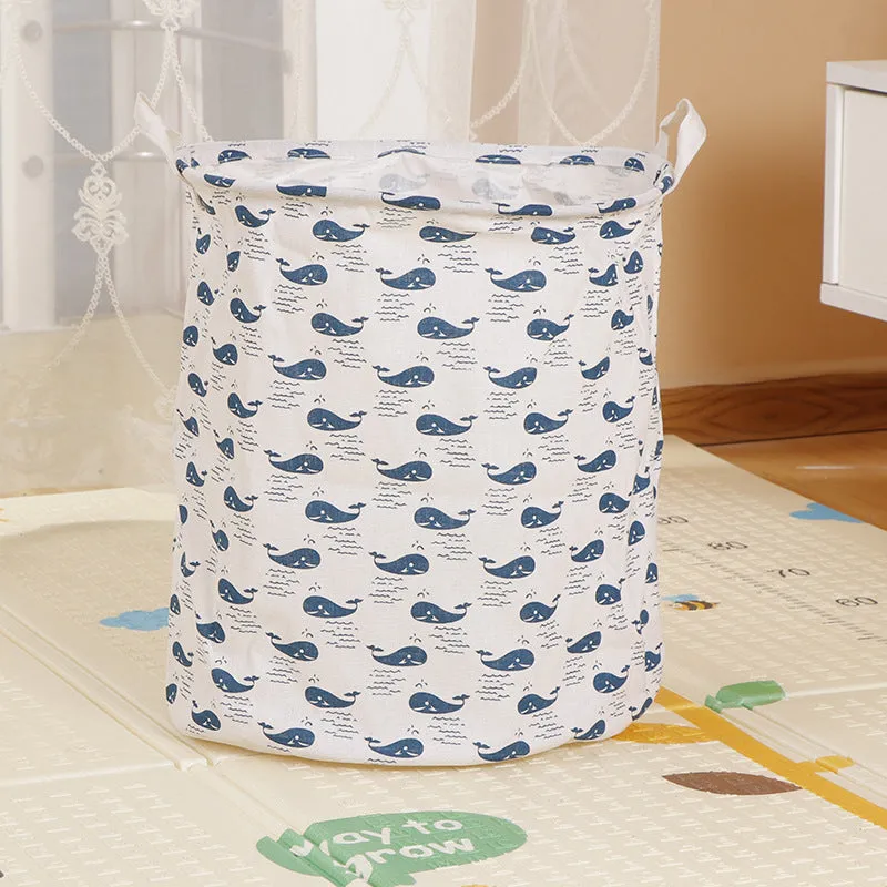 Home Fabric Folding Storage Dirty Laundry Basket