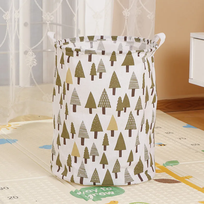 Home Fabric Folding Storage Dirty Laundry Basket