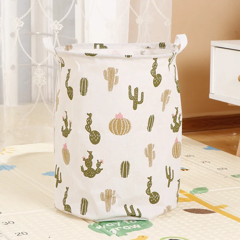 Home Fabric Folding Storage Dirty Laundry Basket