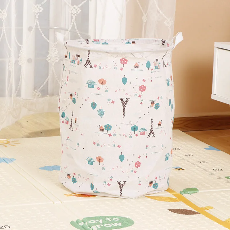 Home Fabric Folding Storage Dirty Laundry Basket