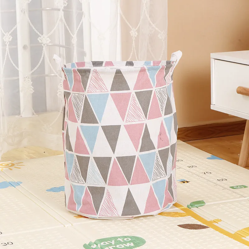 Home Fabric Folding Storage Dirty Laundry Basket