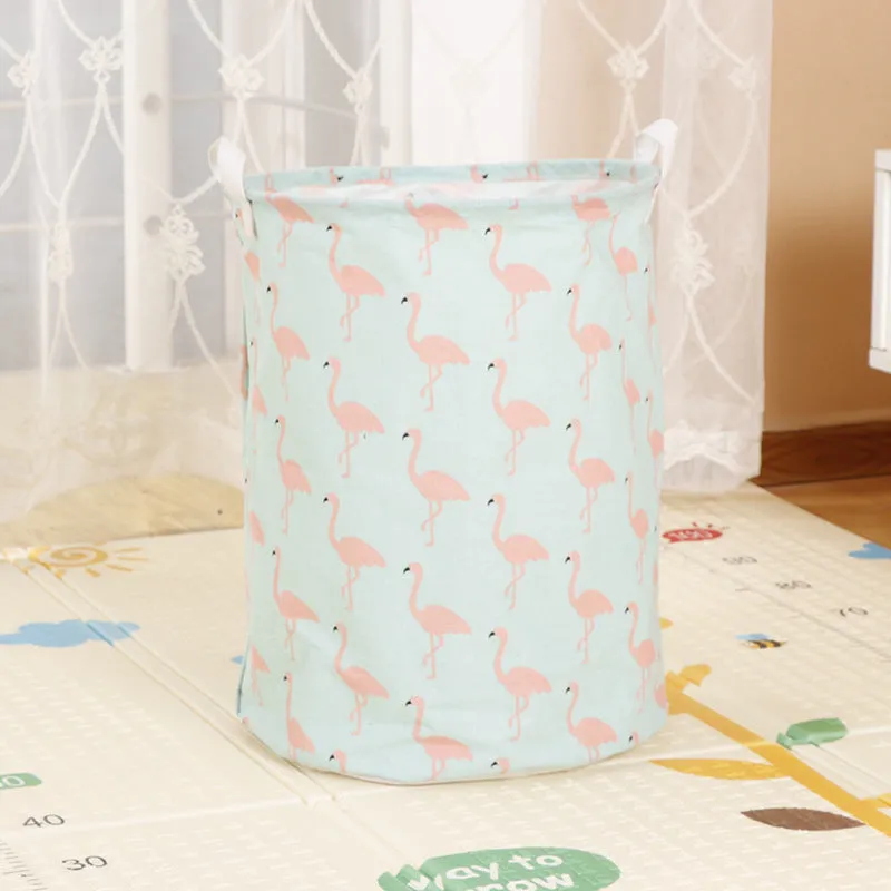 Home Fabric Folding Storage Dirty Laundry Basket