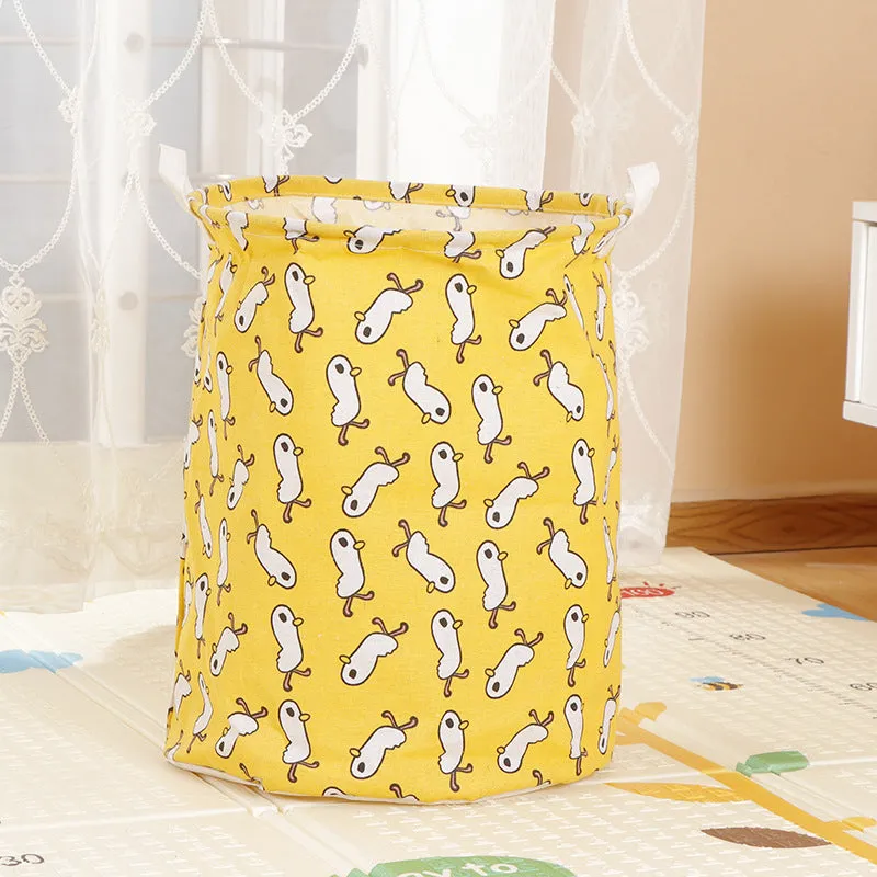 Home Fabric Folding Storage Dirty Laundry Basket