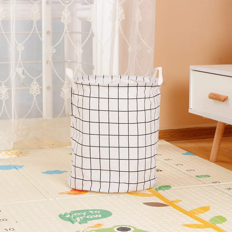 Home Fabric Folding Storage Dirty Laundry Basket