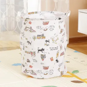 Home Fabric Folding Storage Dirty Laundry Basket