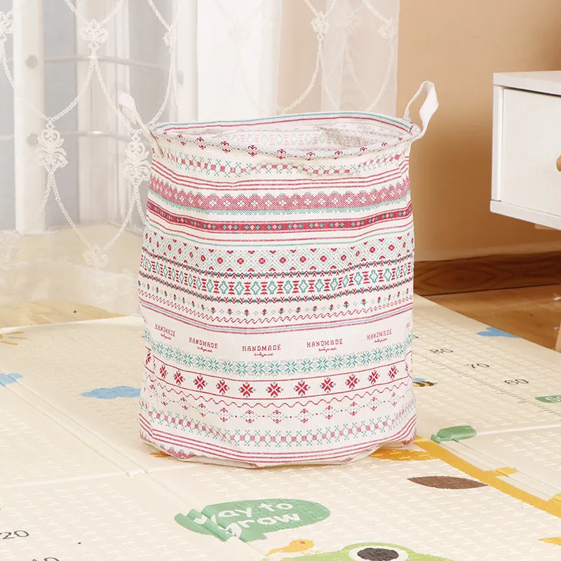 Home Fabric Folding Storage Dirty Laundry Basket