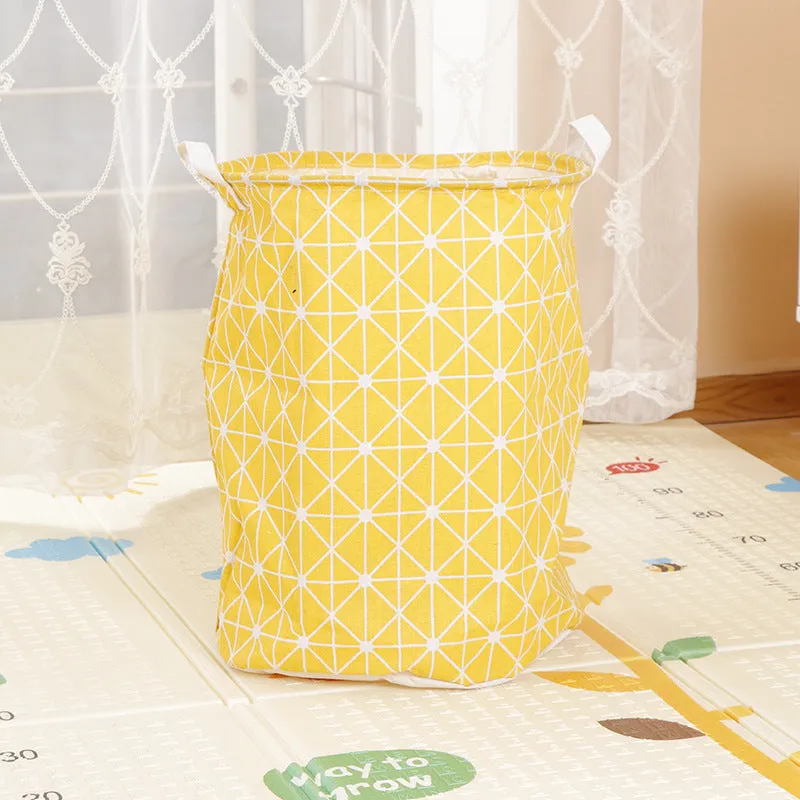 Home Fabric Folding Storage Dirty Laundry Basket