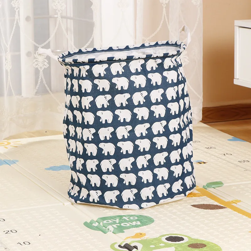 Home Fabric Folding Storage Dirty Laundry Basket