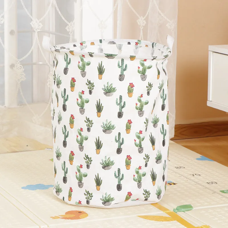 Home Fabric Folding Storage Dirty Laundry Basket