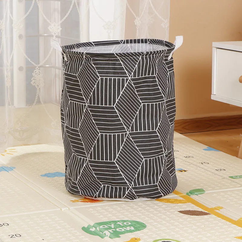 Home Fabric Folding Storage Dirty Laundry Basket