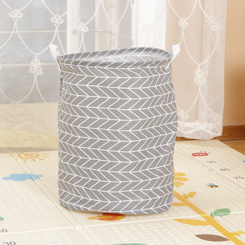 Home Fabric Folding Storage Dirty Laundry Basket