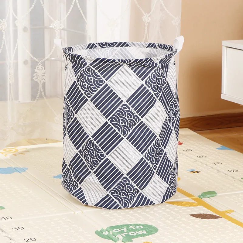 Home Fabric Folding Storage Dirty Laundry Basket