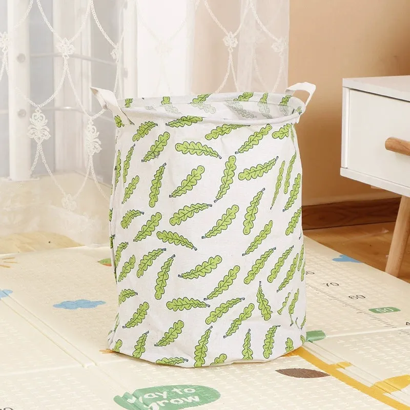 Home Fabric Folding Storage Dirty Laundry Basket