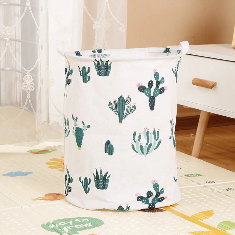 Home Fabric Folding Storage Dirty Laundry Basket