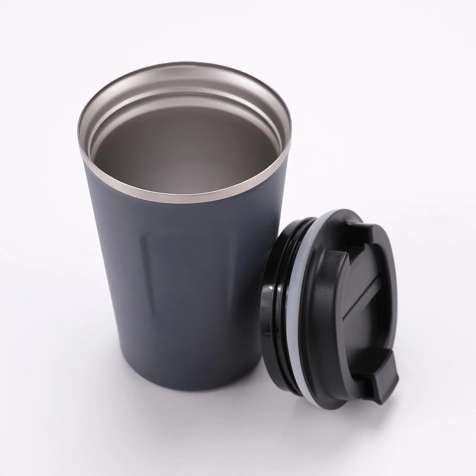 Homestic Stainless Steel Insulated Coffee Cup with Sipper Mouth|Travel Coffee Mug 380 ML|Blue|