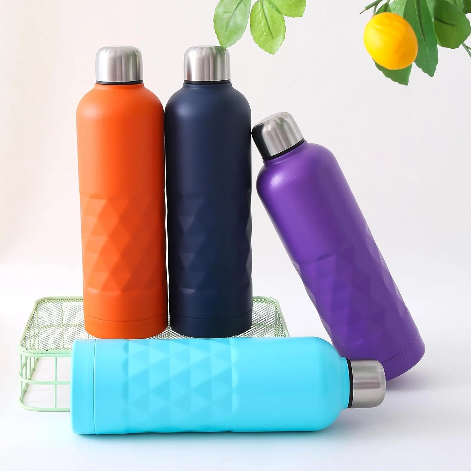 Homestic Vacuum Insulated Water Bottle | Stainless Steel Water Bottle | Hot & Cold Water Bottle | Leakproof, BPA Free, Rustproof | 750 ML | Dark Blue