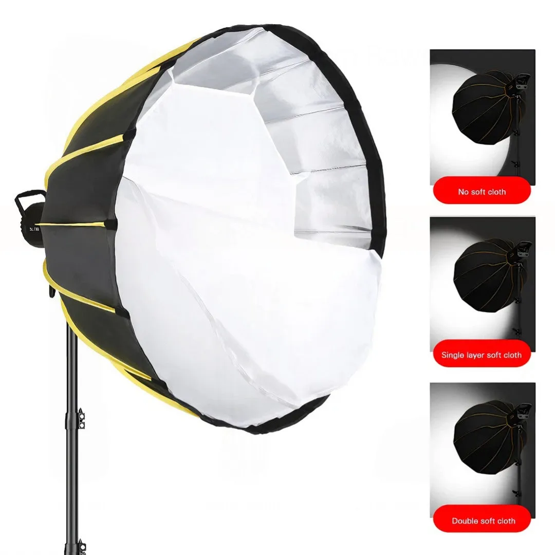 Hridz 90cm Bowens Parabolic Softbox Diffuser with Honeycomb grid For Video Lights BM-H90