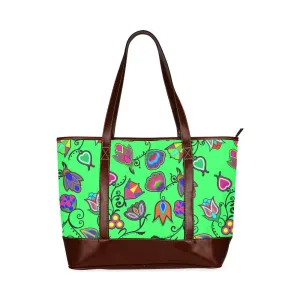 Indigenous Paisley - Green Tote Handbag