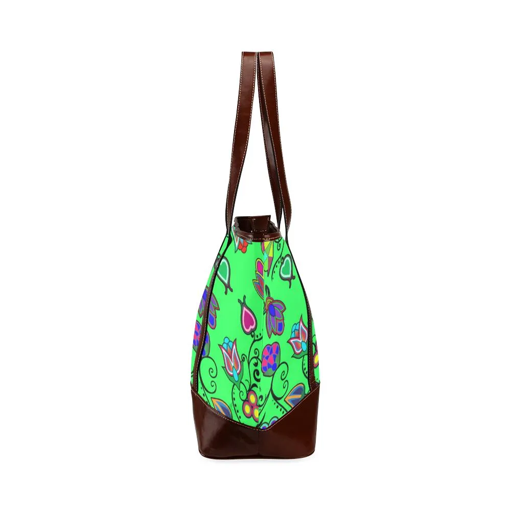 Indigenous Paisley - Green Tote Handbag