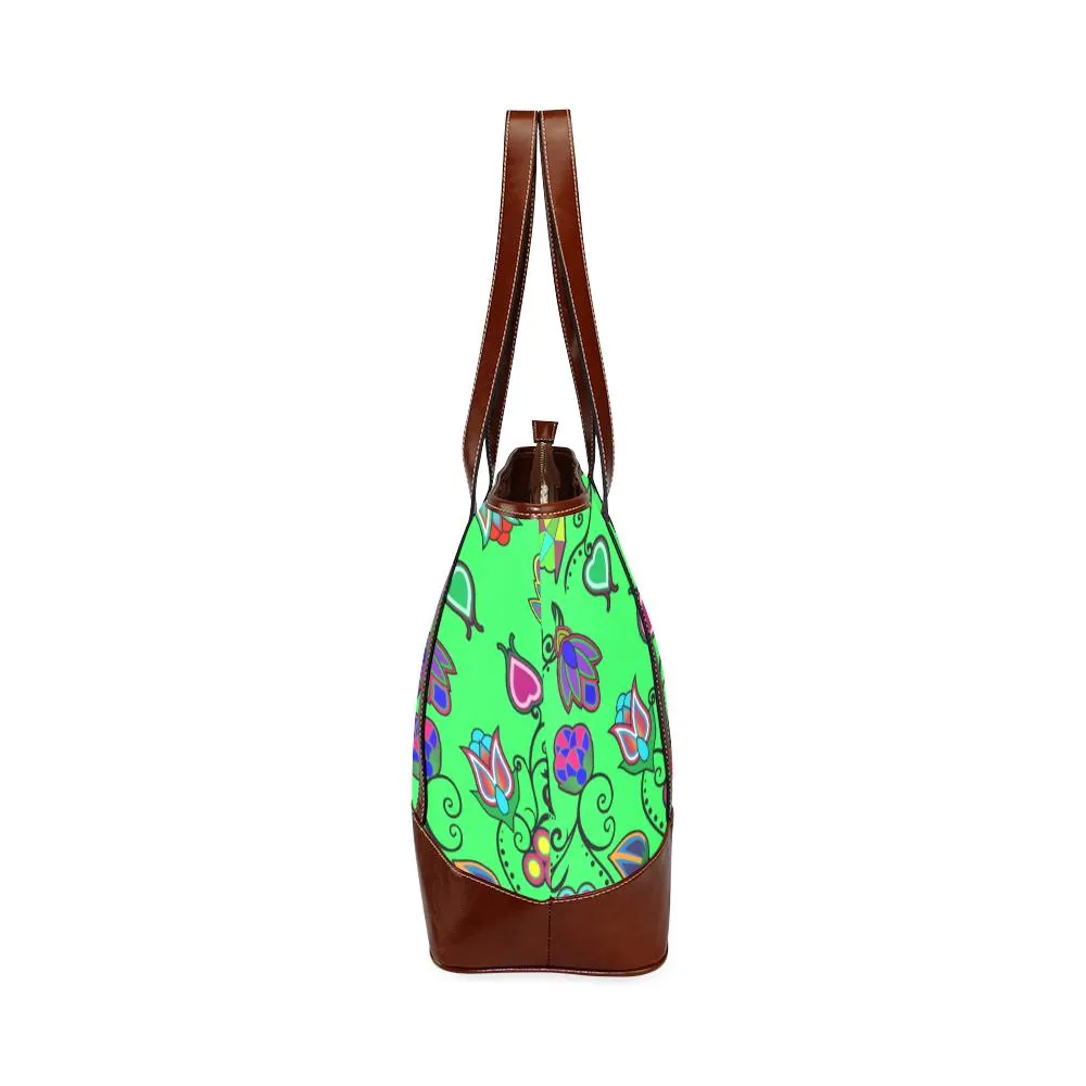 Indigenous Paisley - Green Tote Handbag