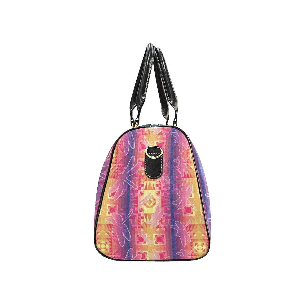 Kaleidoscope Dragonfly Waterproof Travel Bag