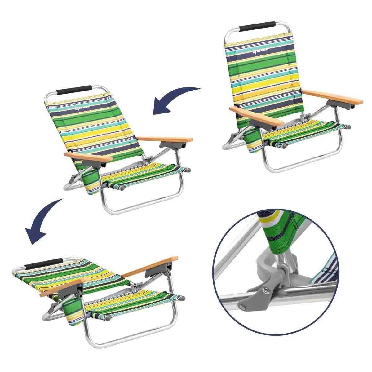 Lightest Backpack Beach Chair with Cup Holder, Set of 2