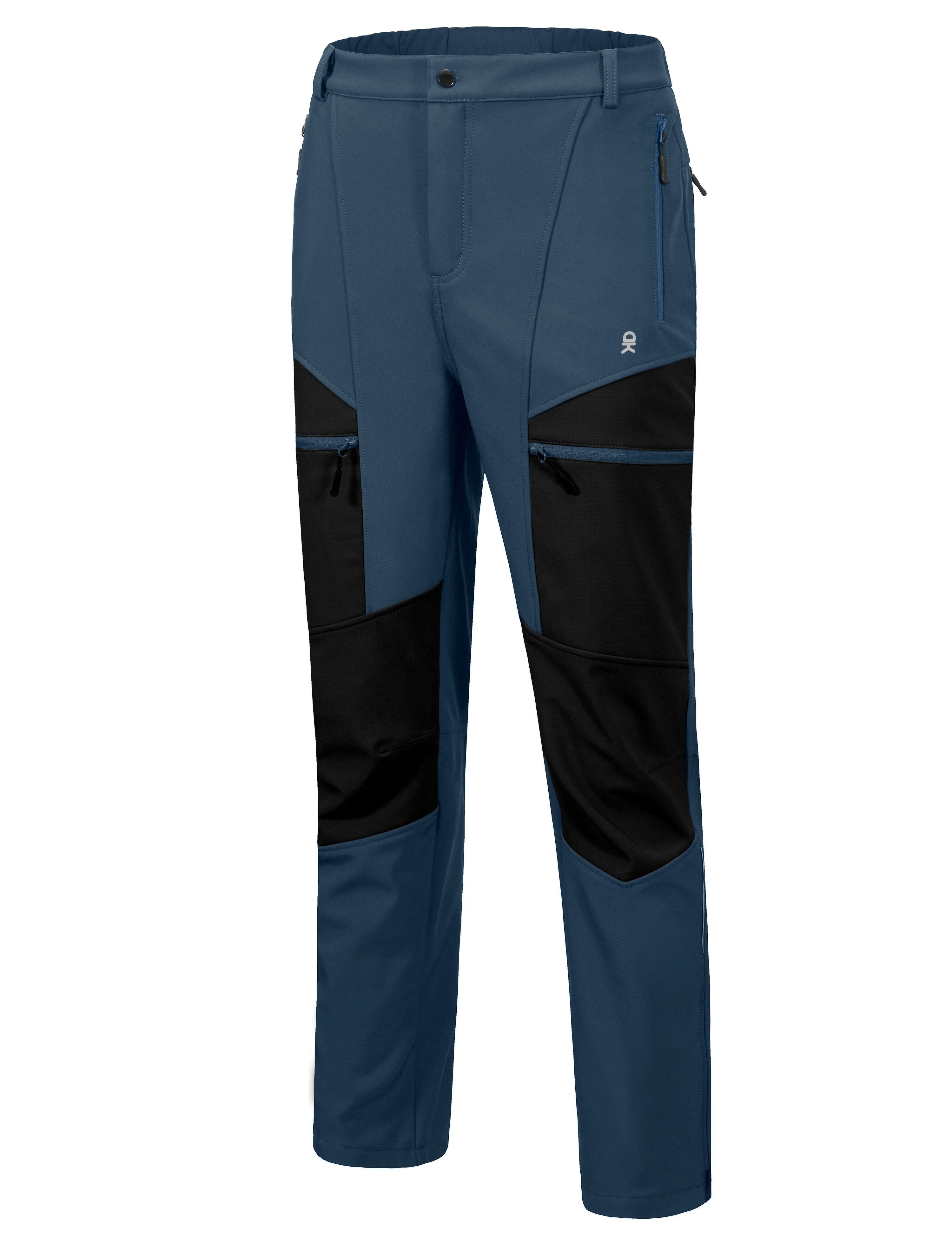 Men's Fleece Lined Ski Softshell Insulated Pants