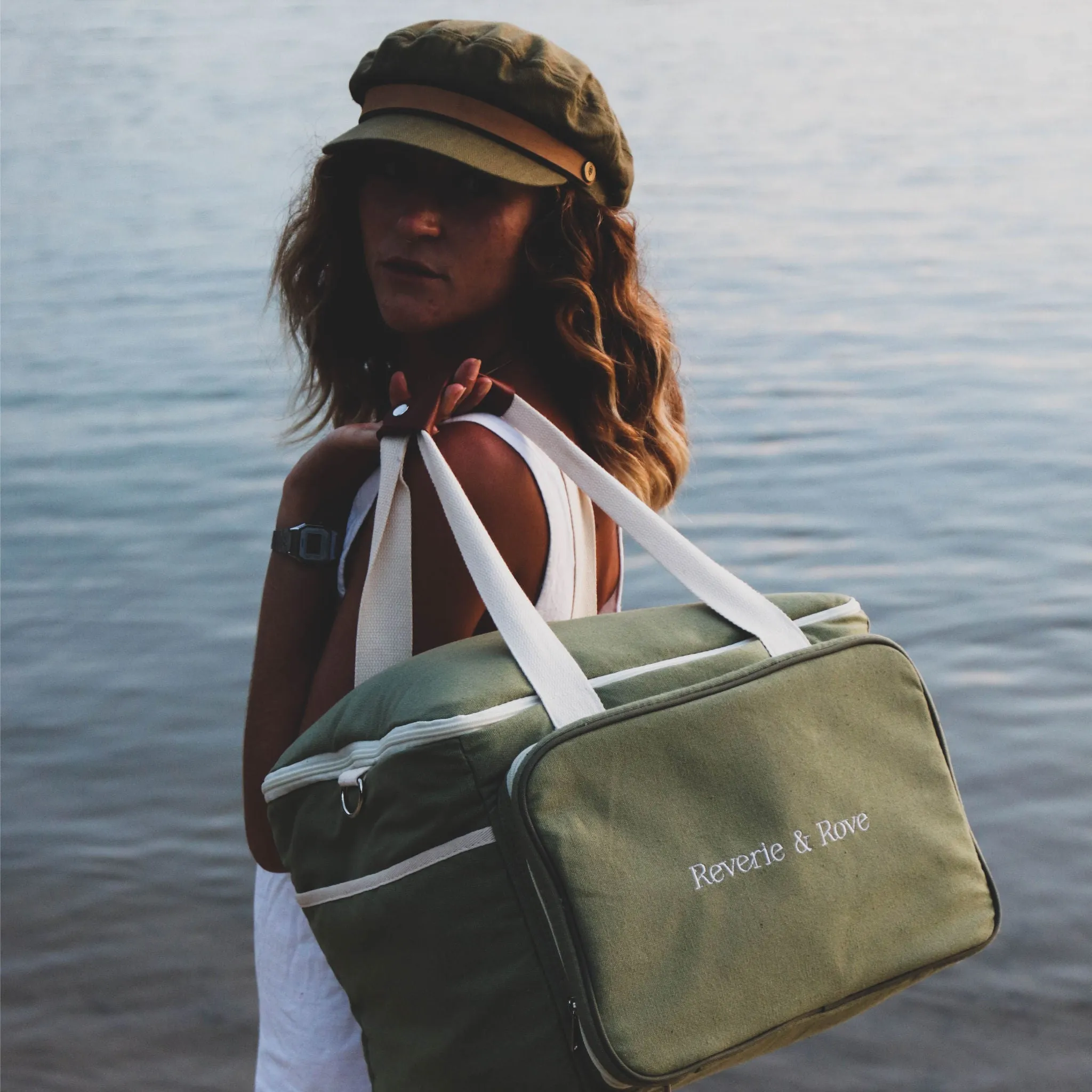 Natura Picnic Cooler Bag - Sage