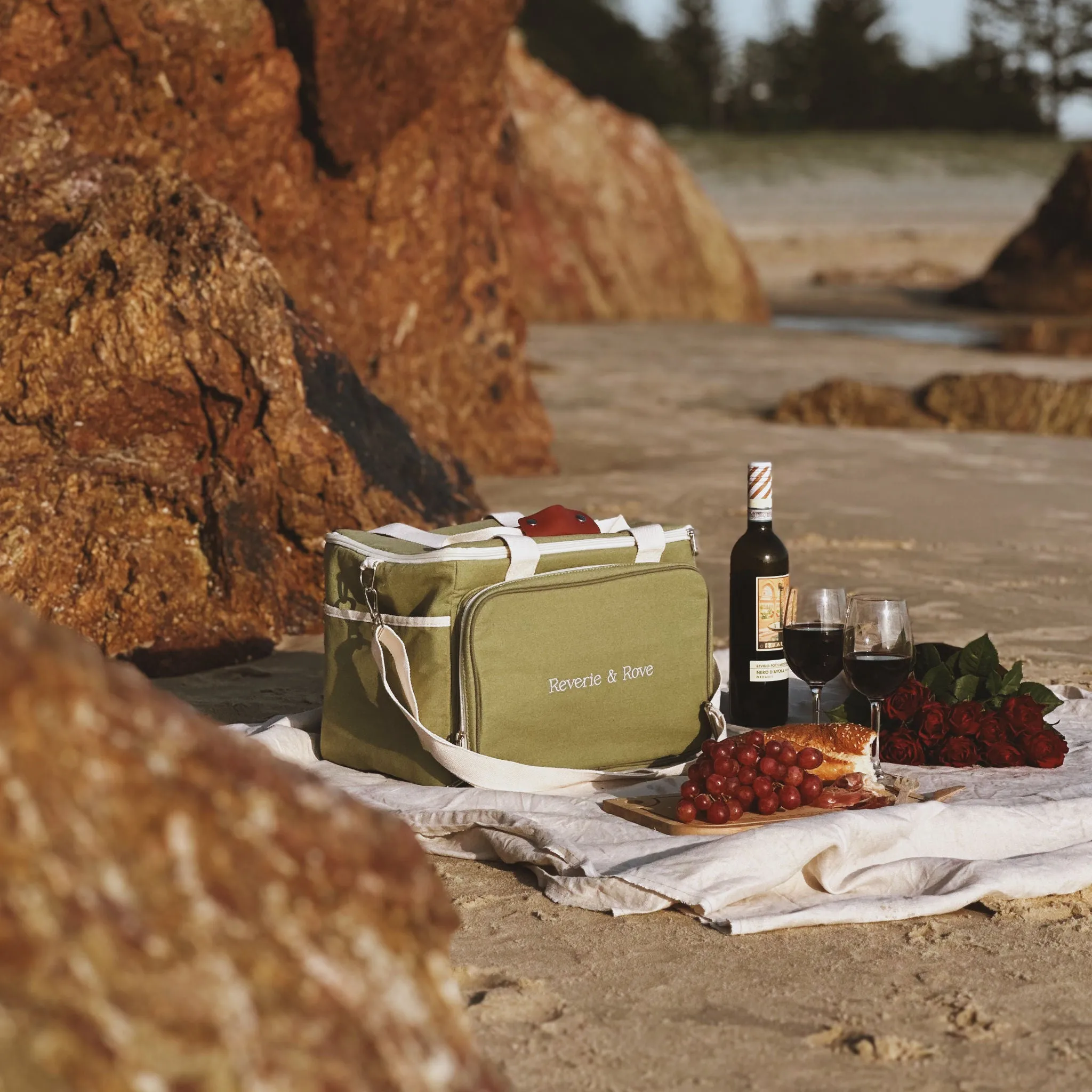 Natura Picnic Cooler Bag - Sage