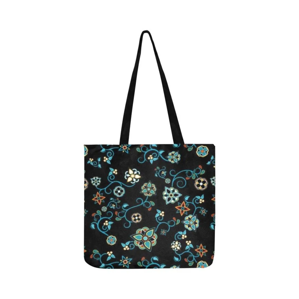 Ocean Bloom Reusable Shopping Bag (Two sides)