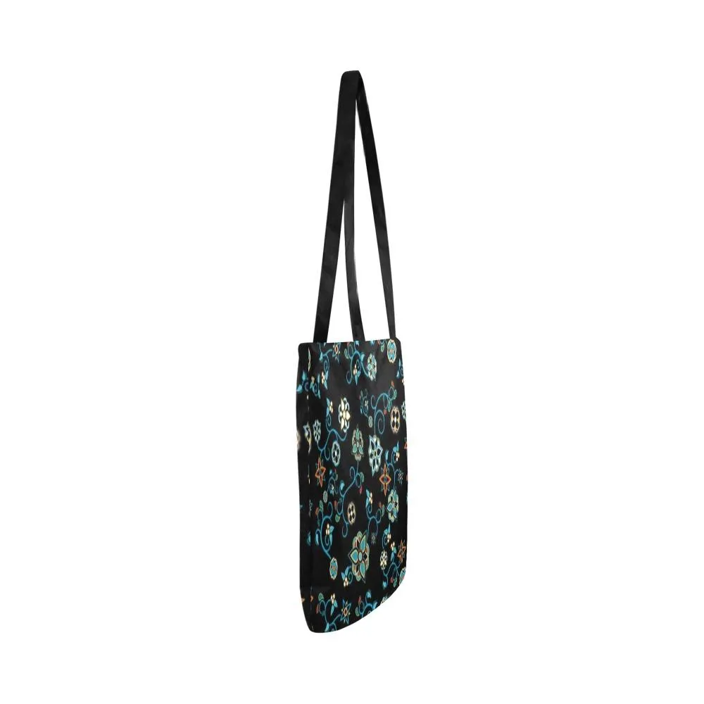 Ocean Bloom Reusable Shopping Bag (Two sides)