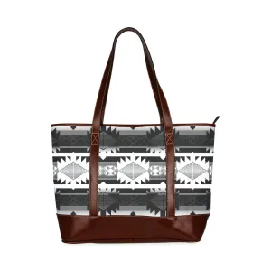 Okotoks Black and White Tote Handbag