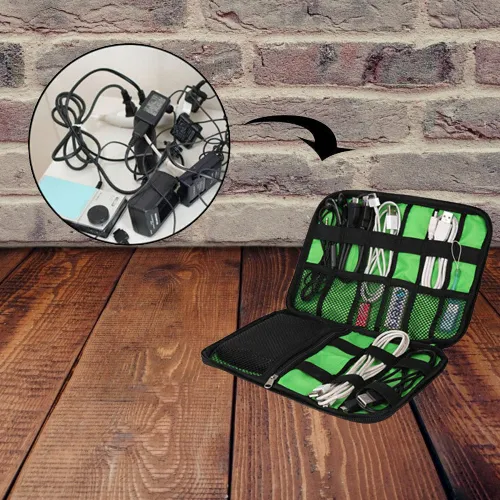 Portable Waterproof Smart Cable Organizer Bag