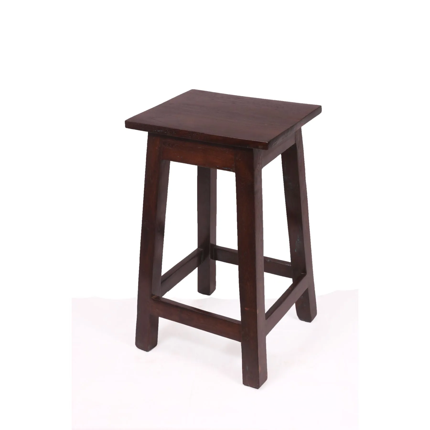 Square Wooden Medium Stool