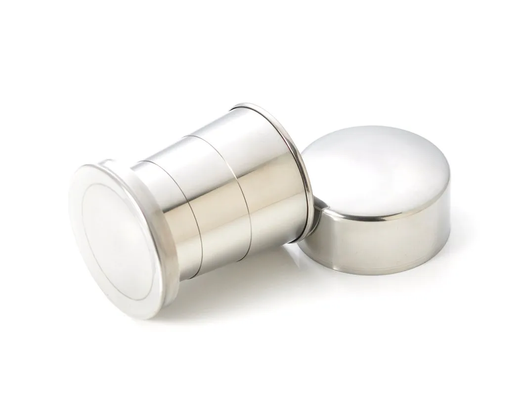 Stainless Steel Collapsible Cup - Silver