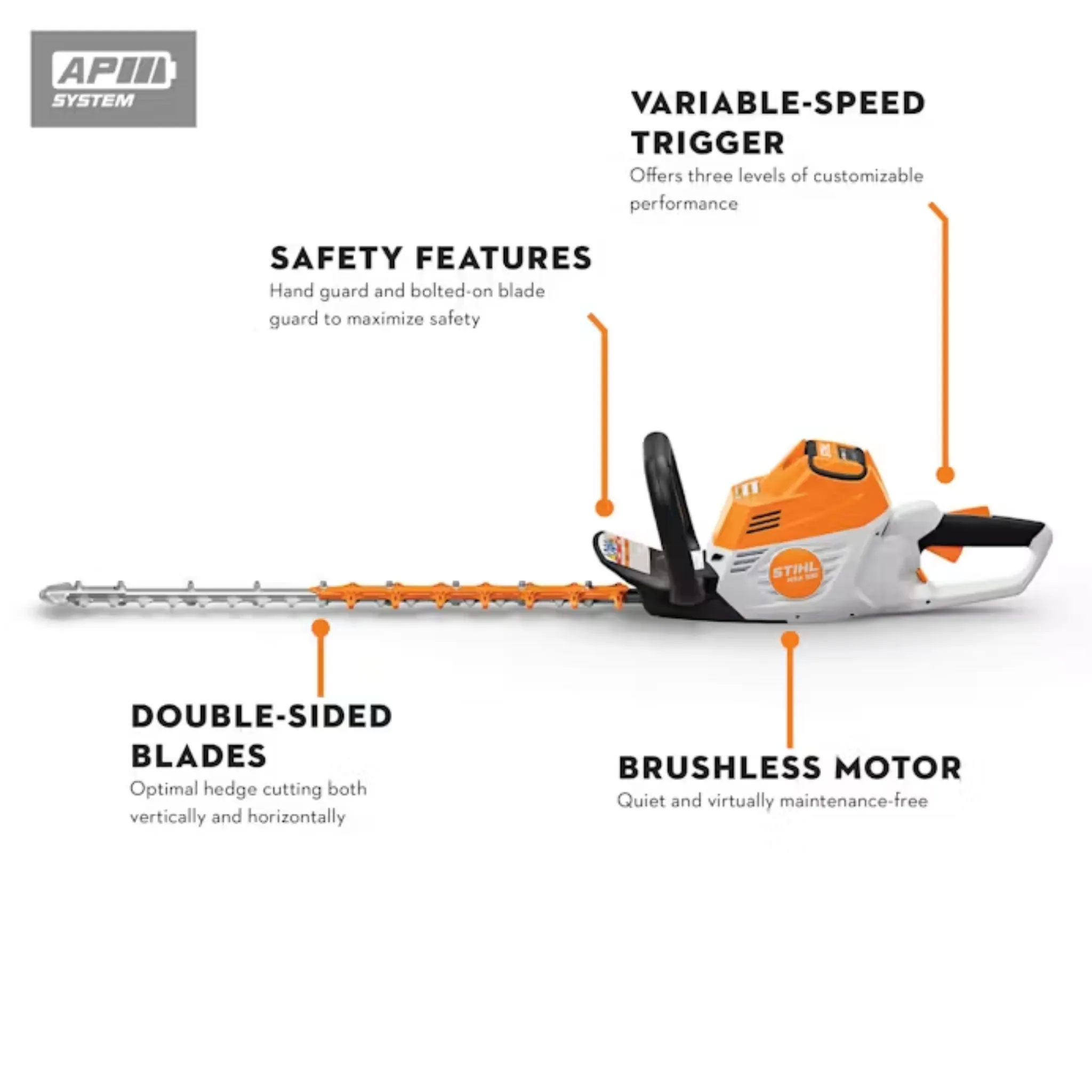 Stihl HEDGE TRIMMER UNIT ONLY HSA100UNIT