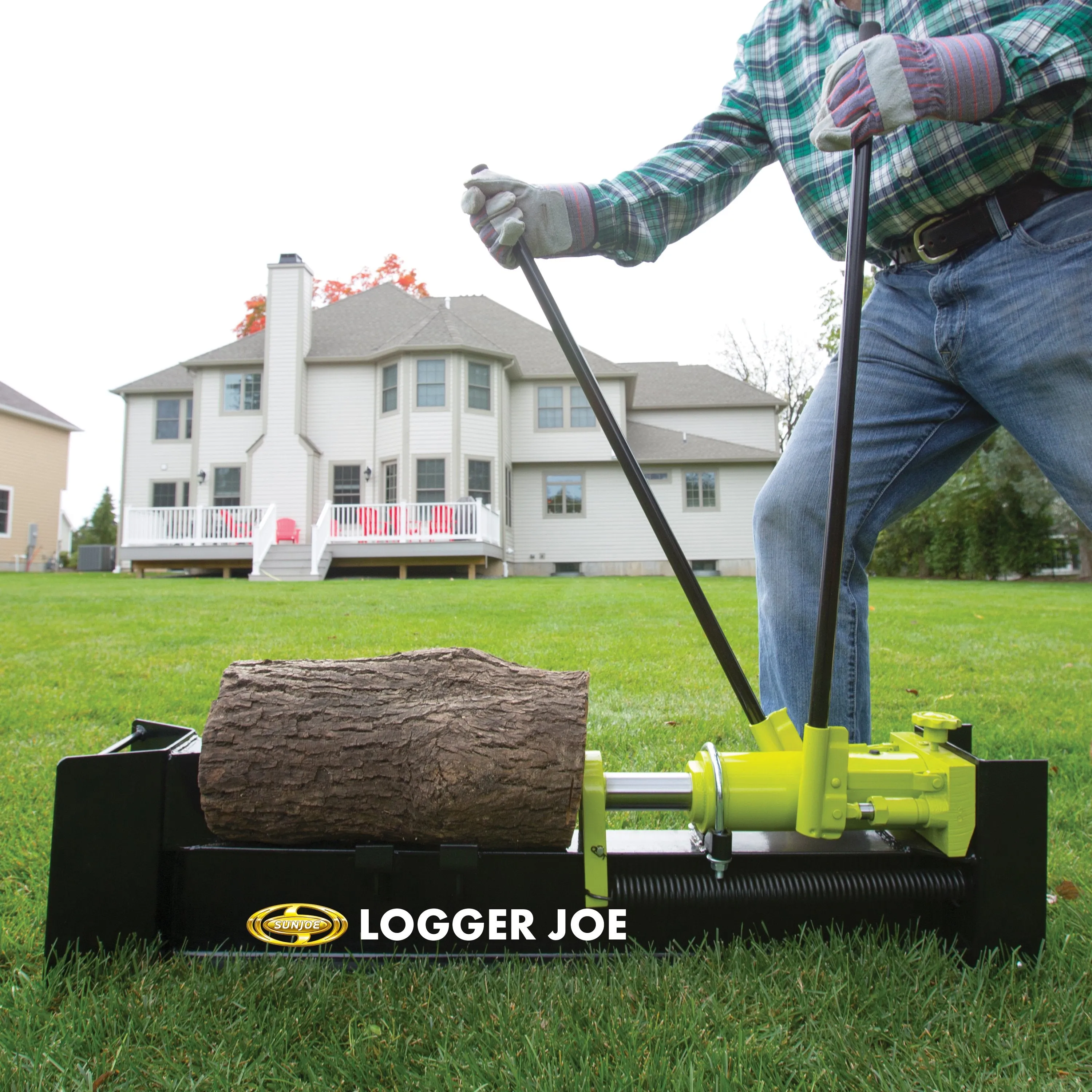 Sun Joe LJ10M-RM Hydraulic Log Splitter | 10-Ton (Certified Refurbished)