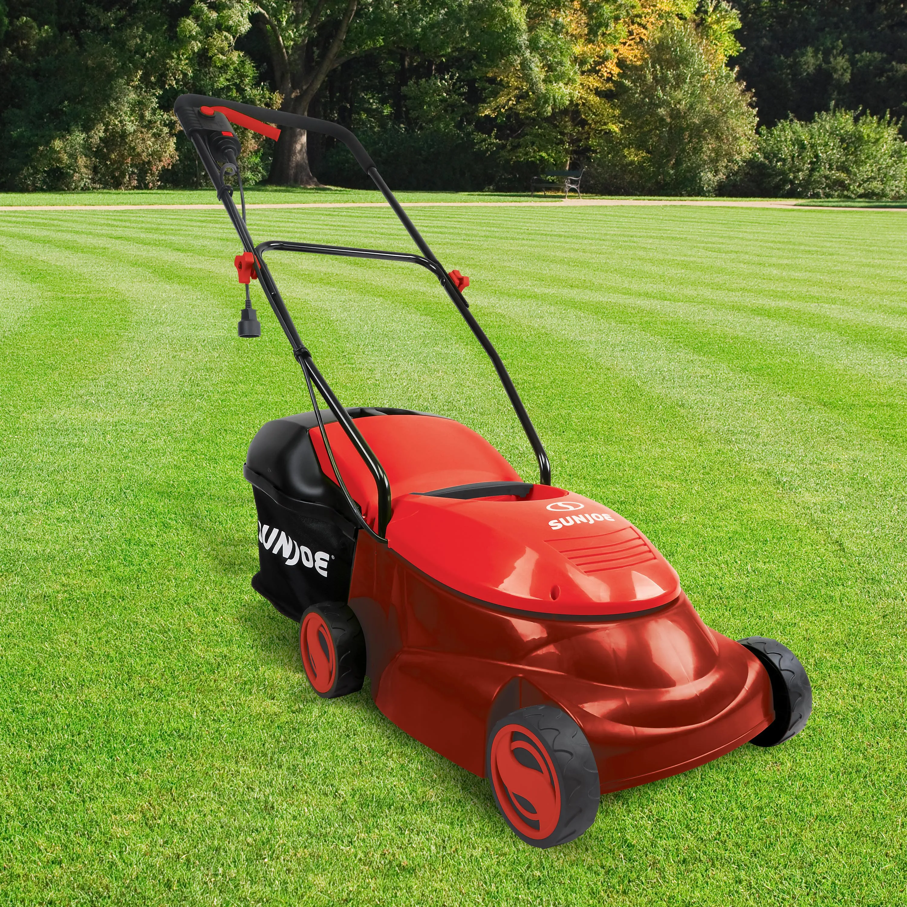 Sun Joe MJ401E-RED-RM Electric Lawn Mower | 14 inch | 12 Amp (Red) (Certified Refurbished)