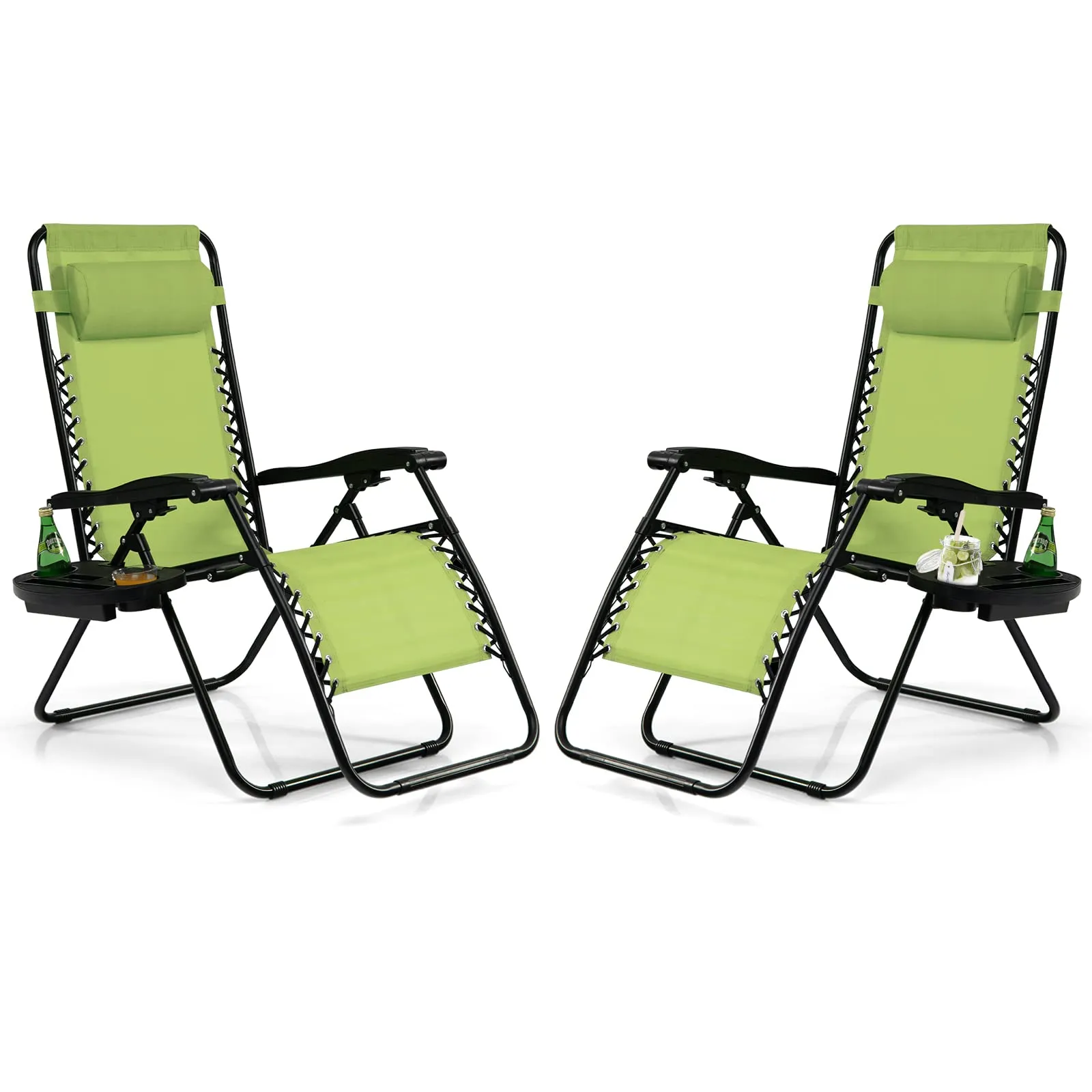 Tangkula Zero Gravity Chair, Folding Patio Lounge Chair Adjustable Outdoor Recliner