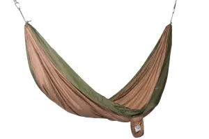 Twisted Double Hammock - Dk Khaki/Green